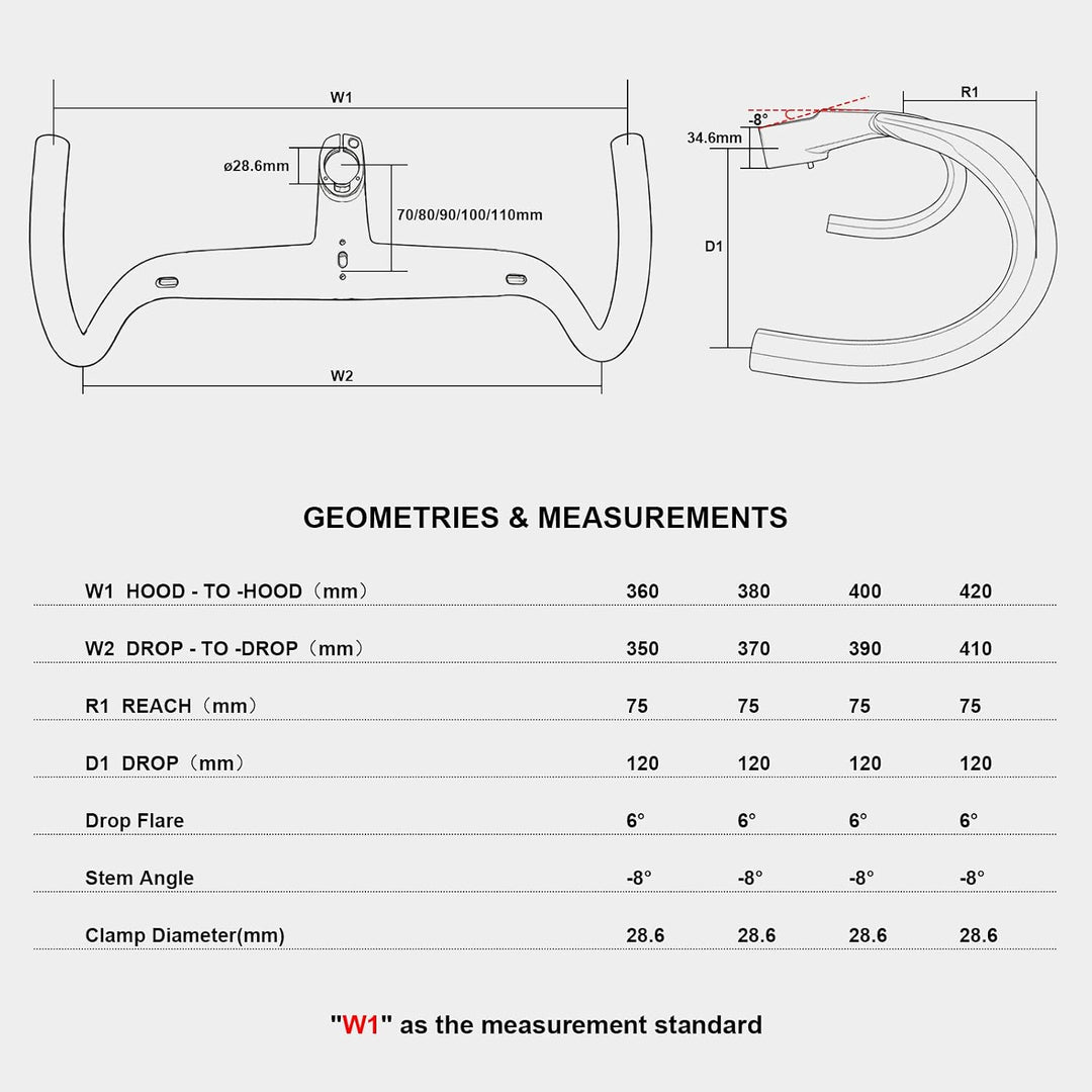 1-1/8"integrierter rennrad lenker RXL SL carbon aero rennrad lenker integrierter vorb flare-winkel 6