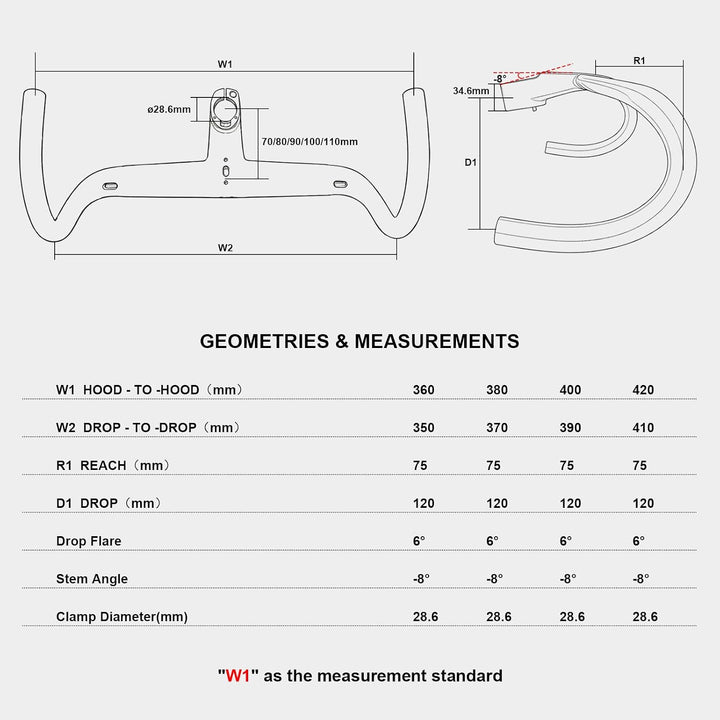 1-1/8"integrierter rennrad lenker RXL SL carbon aero rennrad lenker integrierter vorb flare-winkel 6