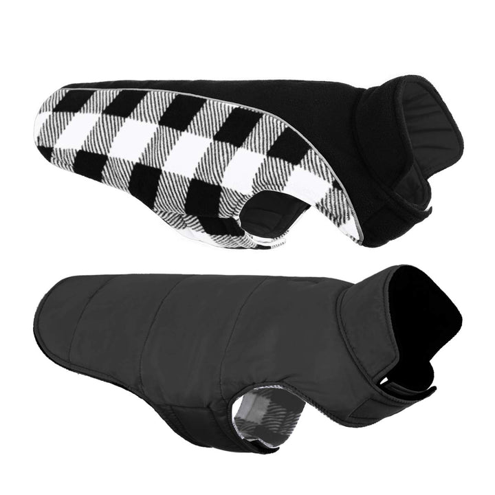 Warme Hundemantel Winter, Hundemantel mit Bauchschutz, Wintermantel für Hunde mit Reflektierend, Wen
