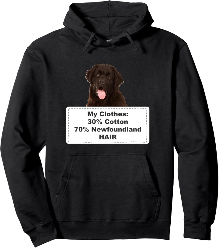 Funny Shedding Dog Newfoundland Pullover Hoodie