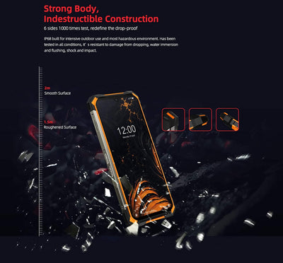 DOOGEE S88 PRO 10000mAh Akku Outdoor Smartphone Ohne Vertrag, Octa-Core 6GB+128GB Android 10, 21MP Q