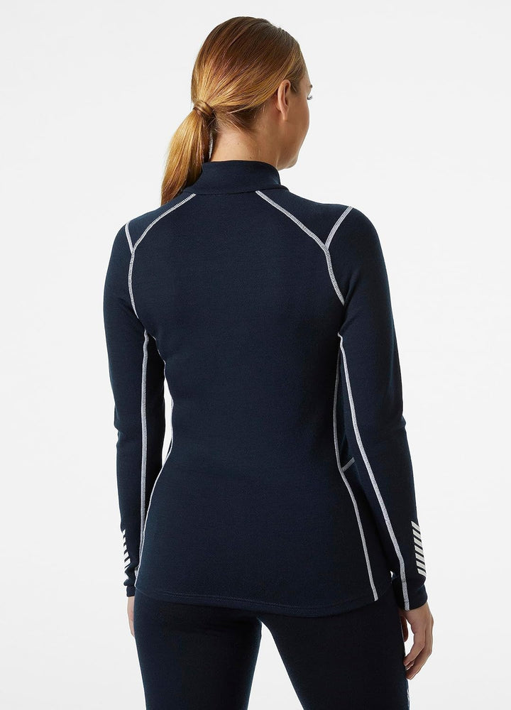 Damen Helly Hansen W Lifa Merino Midw 1/2 Zip, Marineblau, L