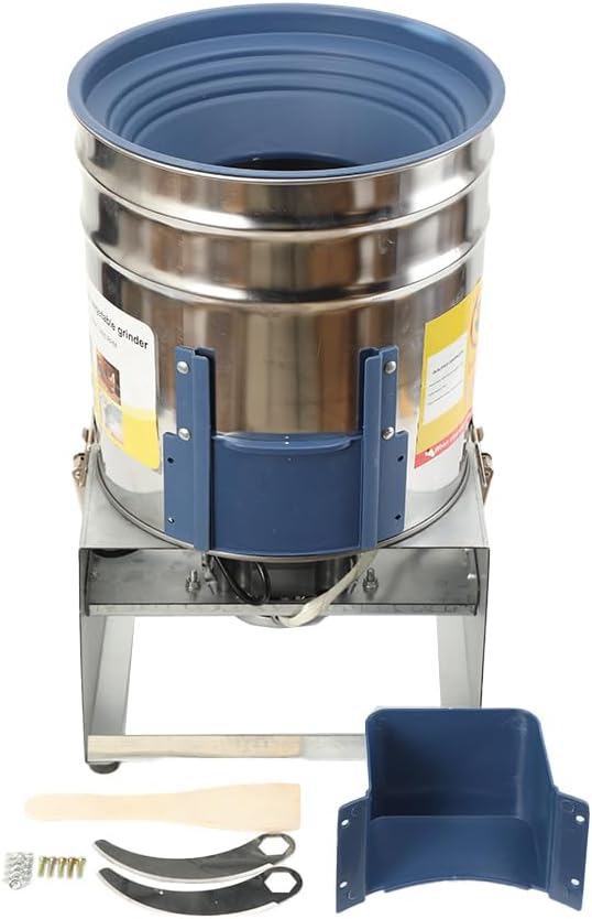 Elektrische Futterhäcksler Gemüseschneider,220V Edelstahl Grünfutterschneider Grasschneider,Futterhä