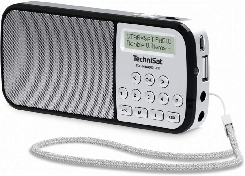 TechniSat TECHNIRADIO RDR – portables DAB+/UKW Radio (LCD-Display, Favoritenspeicher, Direktwahltast