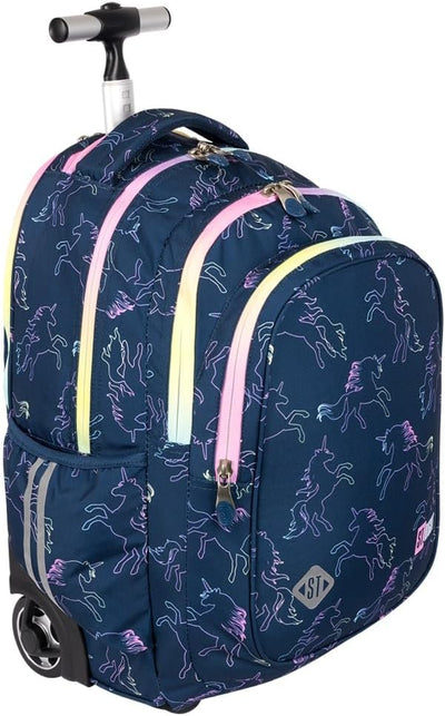St.Right Sky Unicorn Rucksack Trolley Schule Elementare Medium Mädchen Damen Gross
