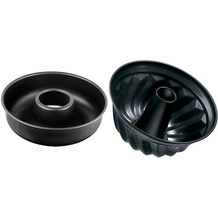 Zenker 7408 Frankfurter Kranz Backform, runde Kuchenform Ø 28 cm &amp; Z6527 Gugelhupfform Ø 25 cm, Kuch