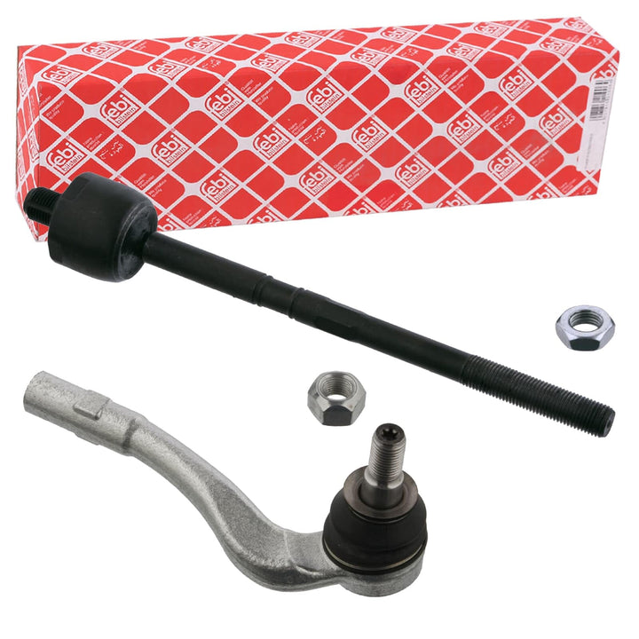 febi bilstein 40141 Spurstange mit Endstück, Mutter und Sicherungsmutter , 1 Stück Vorderachse recht