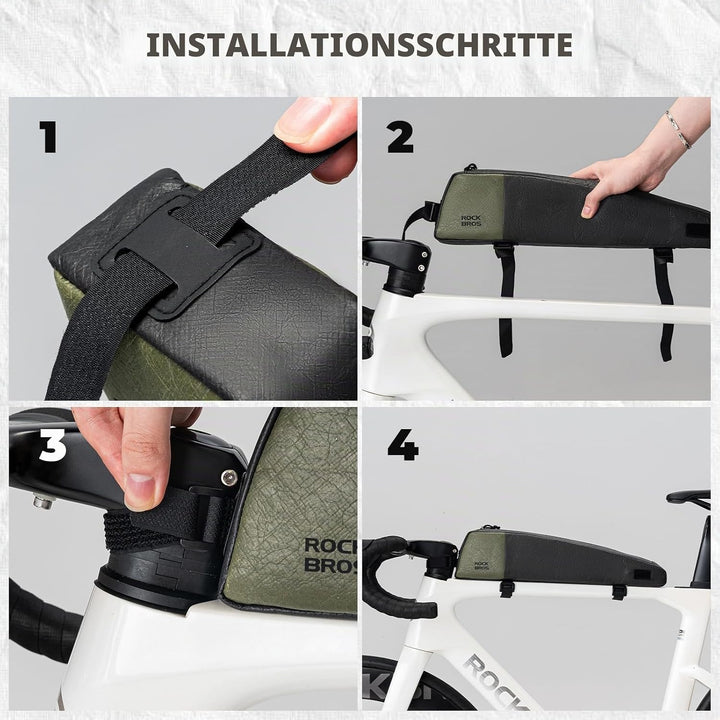 ROCKBROS Fahrrad Rahmentasche Ultraleichte Fahrradtasche, Lenkertasche aus Umweltfreundliches Materi