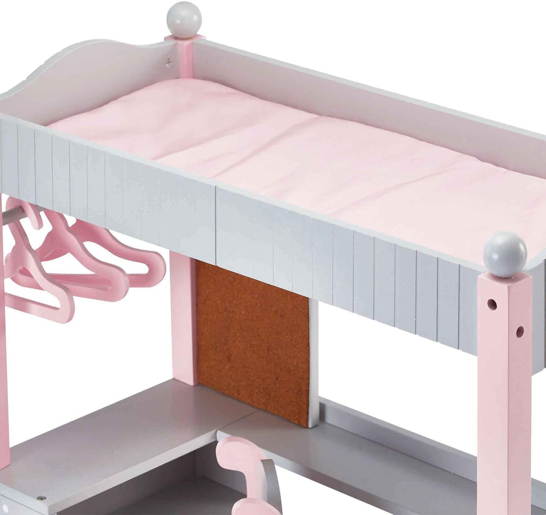 Puppen-Etagenbett Schreibtisch Puppenzubehör Spielzeug Olivias World TD-0204AG