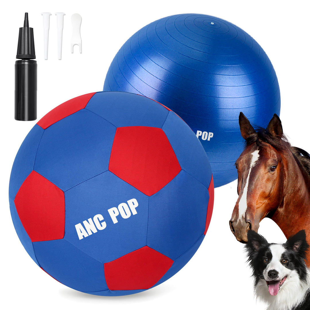ANC POP Herding Ball für Hunde Pferdeball &amp; Ballhülle 63,5 cm Ball für Pferde gross mit Handpumpe zu