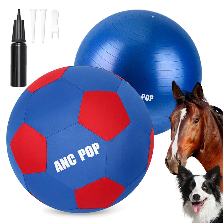 ANC POP Herding Ball für Hunde Pferdeball &amp; Ballhülle 63,5 cm Ball für Pferde gross mit Handpumpe zu