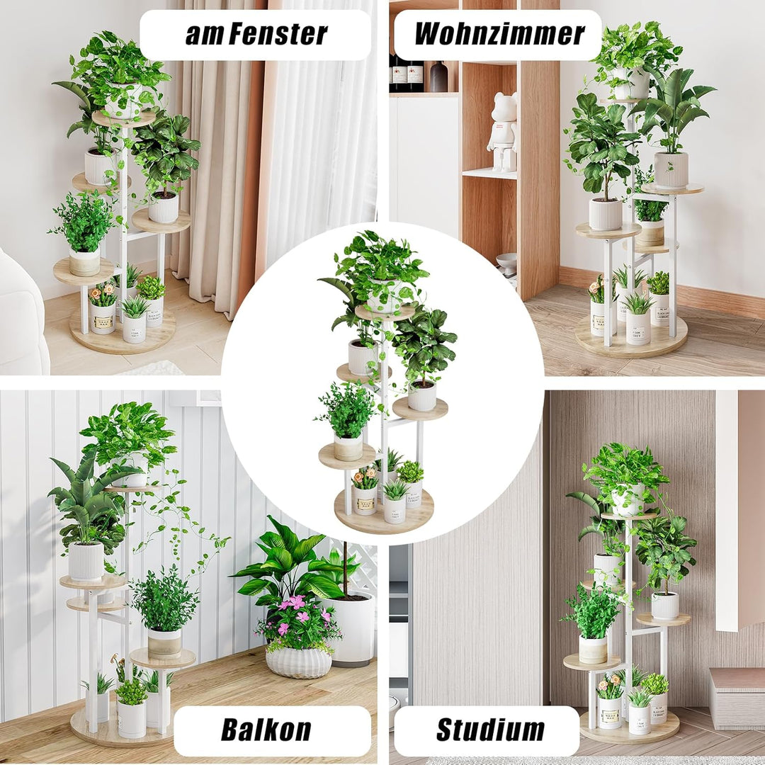 Pflanzenständer für den Innenbereich 5-stufiges Pflanzenregal Eckdisplay Halterung für mehrere Blume