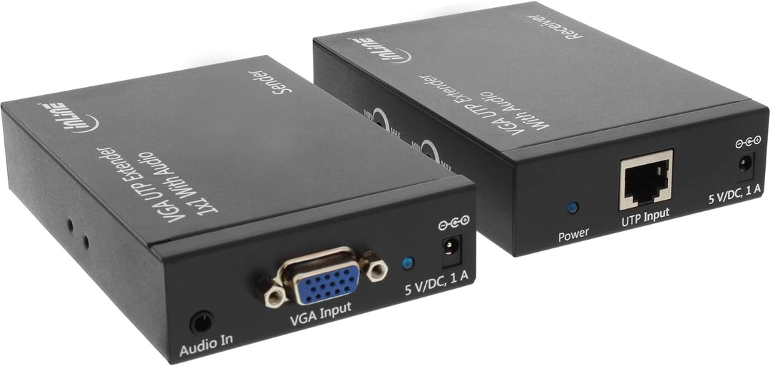 InLine 65012 VGA Extender/Verlängerung über UTP, mit Audio, bis 300m