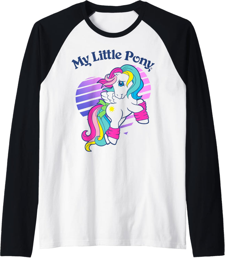 My Little Pony Starshine Rainbow Heart Striped Portrait Raglan