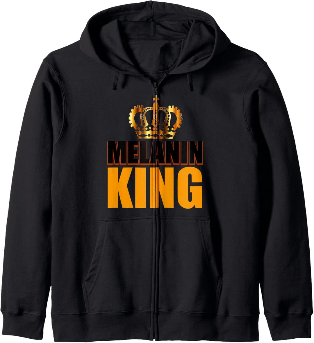 Melanin King Black Pride Afro Men Kapuzenjacke
