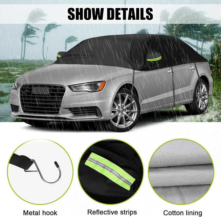 Autoabdeckung Wasserdicht Ersatz für Audi A3/S3 Cabriolet 2008-2012, Halbgarage, Autohülle Autoplane