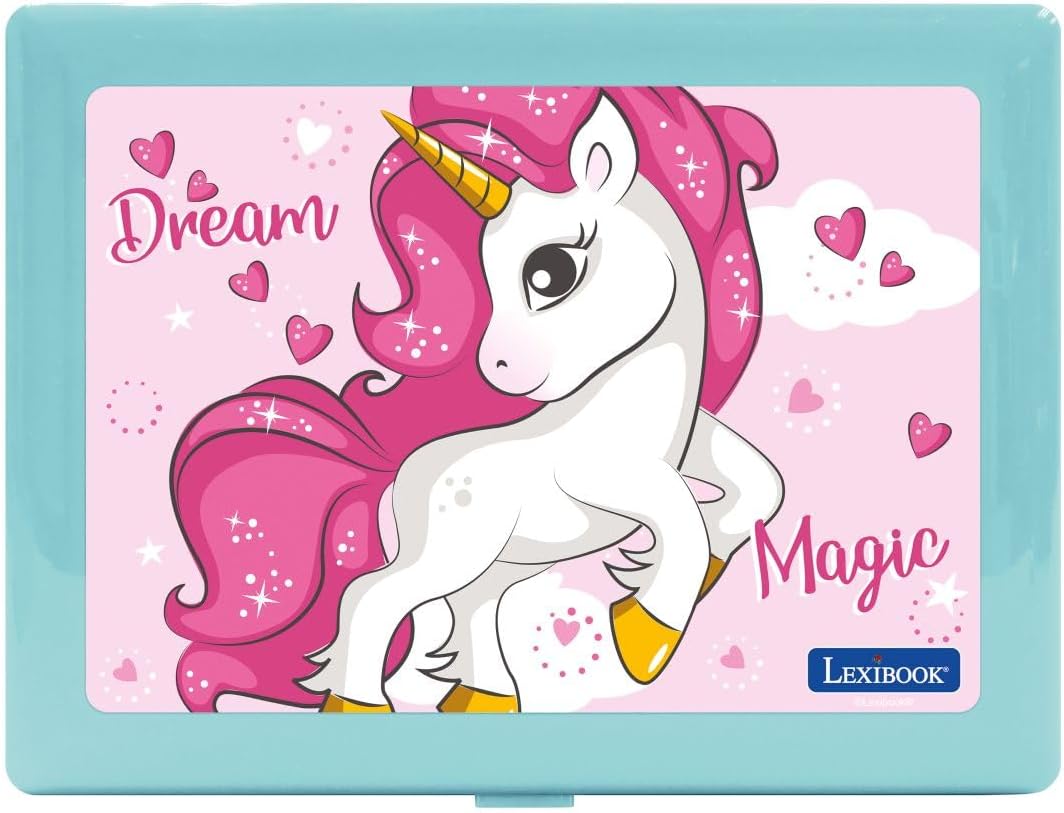 Lexibook, Einhorn, Lernlaptop mit 164 Aktivitäten, Englisch/Deutsch, JC598UNIi3 Unicorn, Unicorn