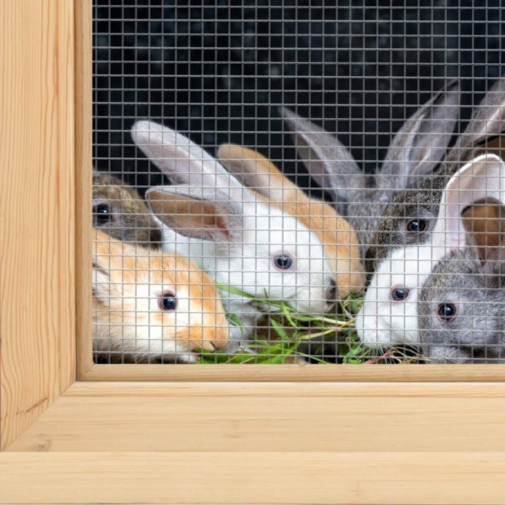 Amagabeli 1,2m x 15m Wühlmausgitter Volierendraht Hochbeet Gitter 6,3mm Feinmaschig Verzinkt & Rostf