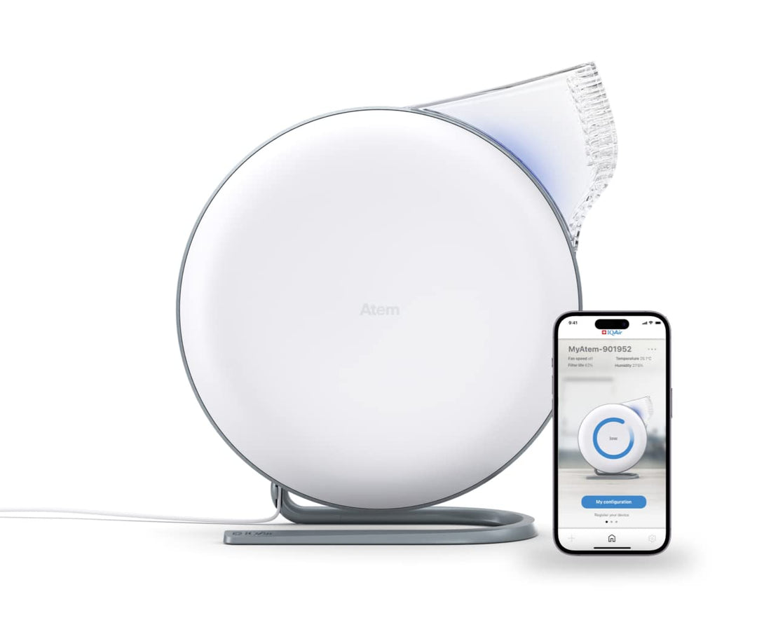 IQAir Luftreiniger für Allergiker - Klein, mobil, tragbar - Filtert hocheffektiv Luftschadstoffe, Vi