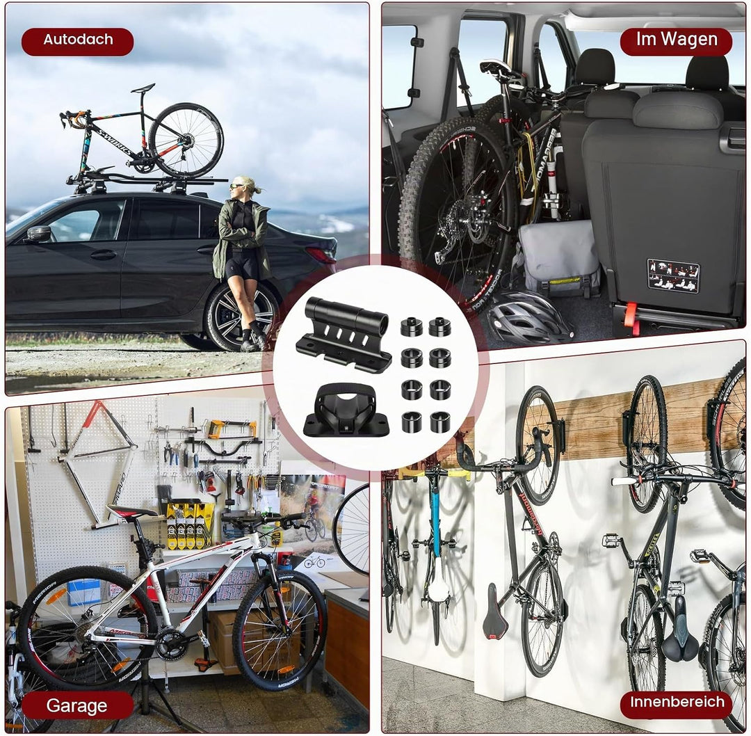 Gabelhalterung Fahrrad 1x Gabelhalterung + 1x Hinterradhalterung Aluminium Fahrradgabelhalterung Unt