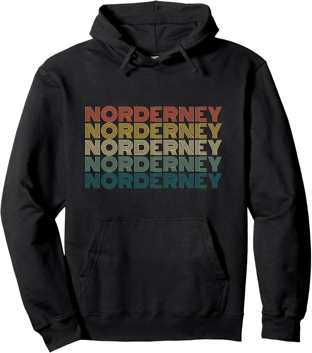 Norderney Insel Nordsee Vintage Retro Urlaub Geschenk Pullover Hoodie