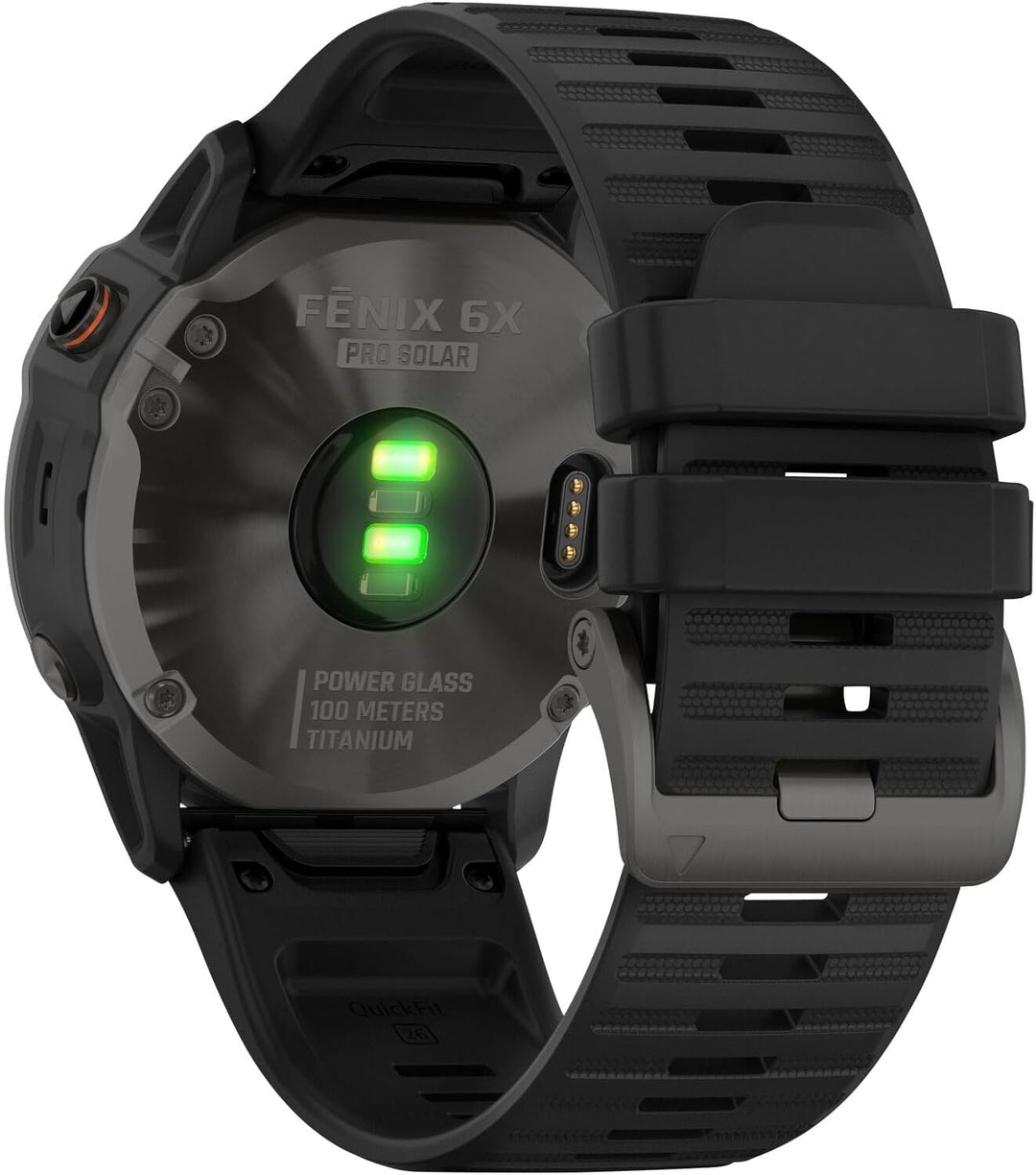Garmin Fenix 6X Solar Titanium DLC schwarz/grau, 010-02157-21