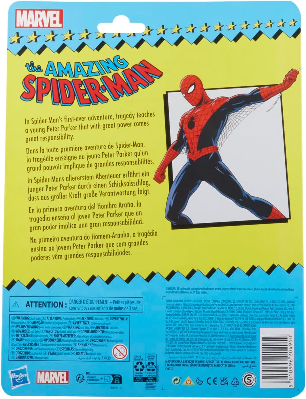 Spider-Man-Man-Man Marvel Legends Series The Amazing – Retro Marvel Comics 15 cm Action-Figur, Samml