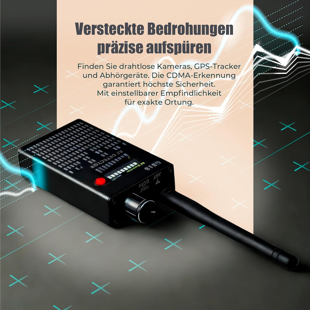 Super-Detektor G318, Kamera- und Wanzen Detektor, Suchgerät zum Aufspüren von GPS Sendern, versteckt