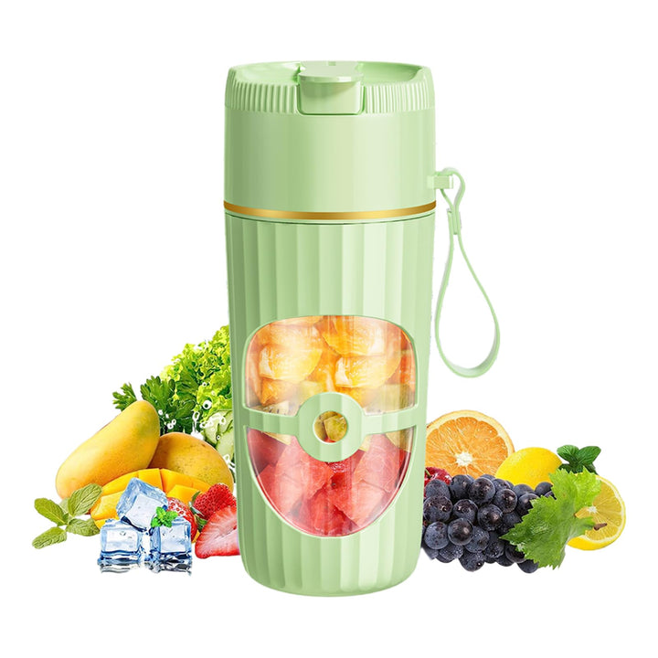 Tragbarer Mixer, 400ml Kleiner Entsafter, 65 Watt, USB Wiederaufladbarer Smoothie Maker, Fresh Juice