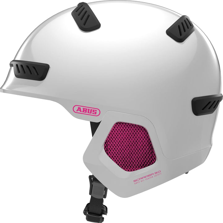 ABUS Stadthelm Scraper 3.0 ERA - Robuster Fahrradhelm inkl. Ohrenwärmer für den Winter - für Damen u