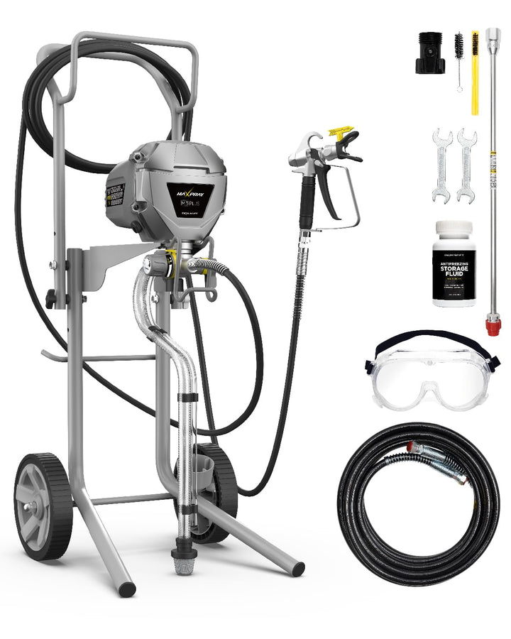 InoKraft Airless Farbsprüher MaXpray M3 Plus, fortschrittliche Produktivität und Effizienz, Robustes