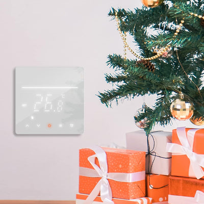Digitale Heizthermostat, Briidea Digitale Thermostat with Touchscreen, Anwendbar Für Kabelsysteme in