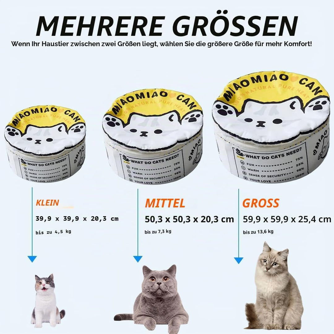 Katzenhöhle, Katzenbetten, Kuschelhöhle für Kätzchen, Bequemer Schlafplatz für Katzen Welpen, Plüsch