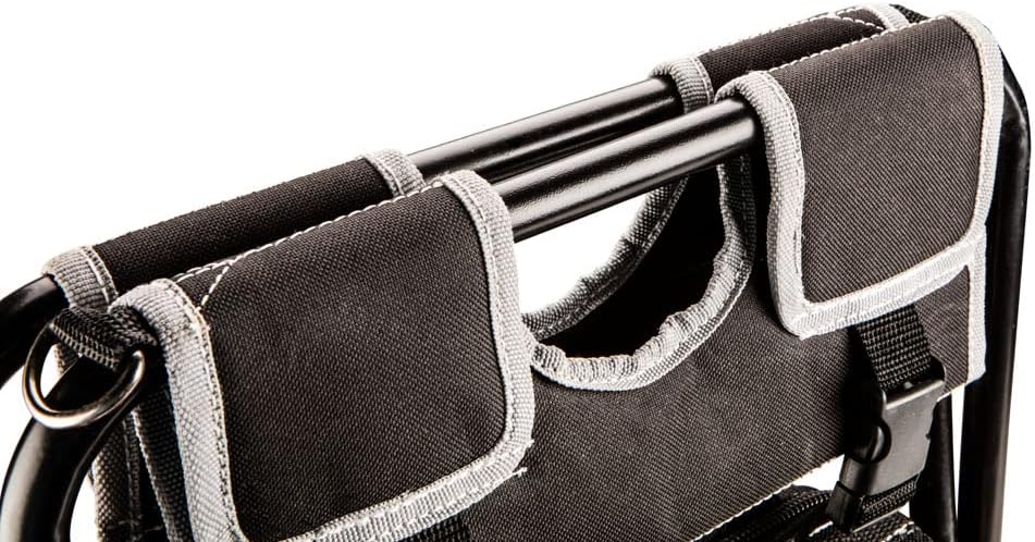 NEO TOOLS Klapphocker mit Werkzeugtasche Klappstuhl Angelhocker Stuhl Werkzeug Tasche Sitz Hocker, 6