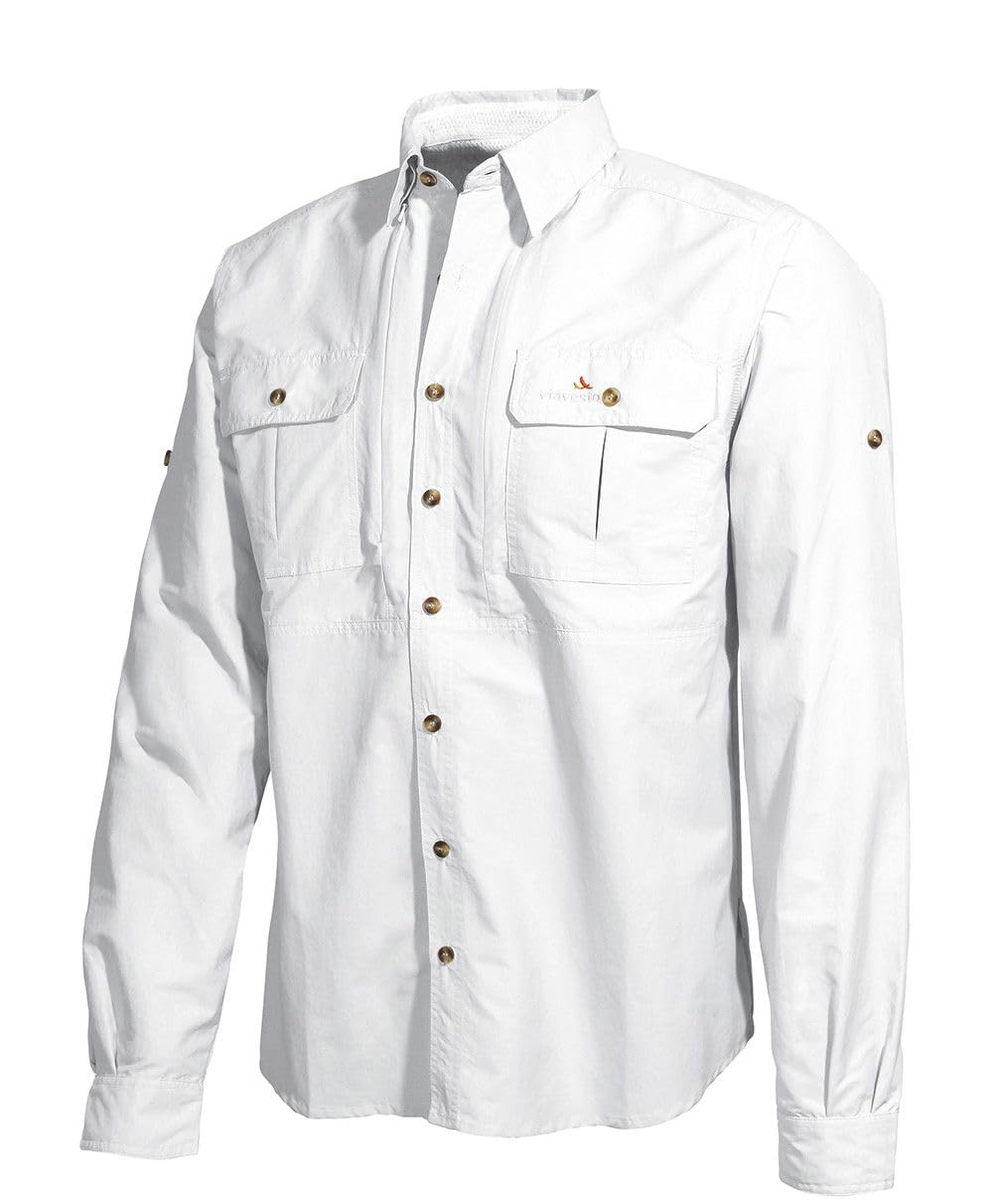 ViaVesto Herrenhemd Senhor Eanes, 50/50 Herren, weiss
