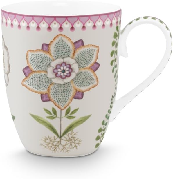 Pip Studio Lily&Lotus Frühstücksset 3tlg Weiss/lila