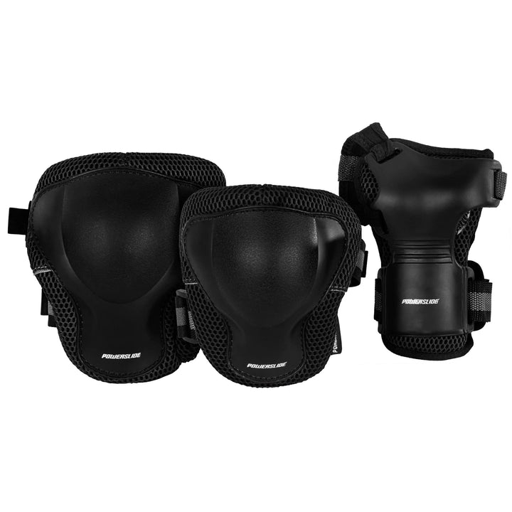 Powerslide Schützer Set, Pro Men in Schwarz für Inline Skates und Roller Skates, Protection, Art. nr