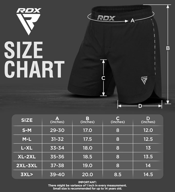RDX MMA Shorts Sporthose Herren Kurz, Kampfsport Boxen Trainingshose Männer, Kickboxen Muay Thai Box