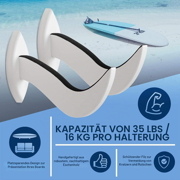 Hang 11 Surfboard Wandhalterung,Rack für Surfboard, Snowboard, Longboard, Skateboard, Wakeboard, der