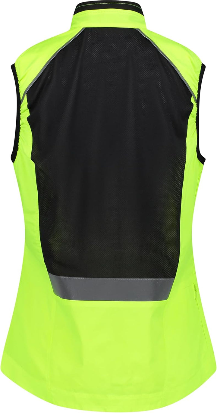CMP Damen Light Softshell Weste Outdoorweste L Neongelb, L Neongelb