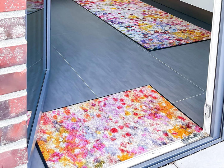 wash+dry Fussmatte, Wild Summer 50x75cm bunt, innen und aussen, waschbar, Wild Summer 50x75cm