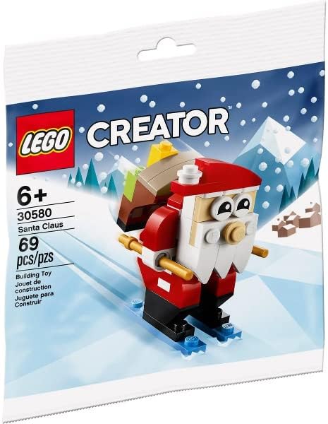 Lego Classic 3er Set: 10696 Lego Mittelgrosse Bausteine-Box, 11023 Grüne Bauplatte & 30580 Santa Cla