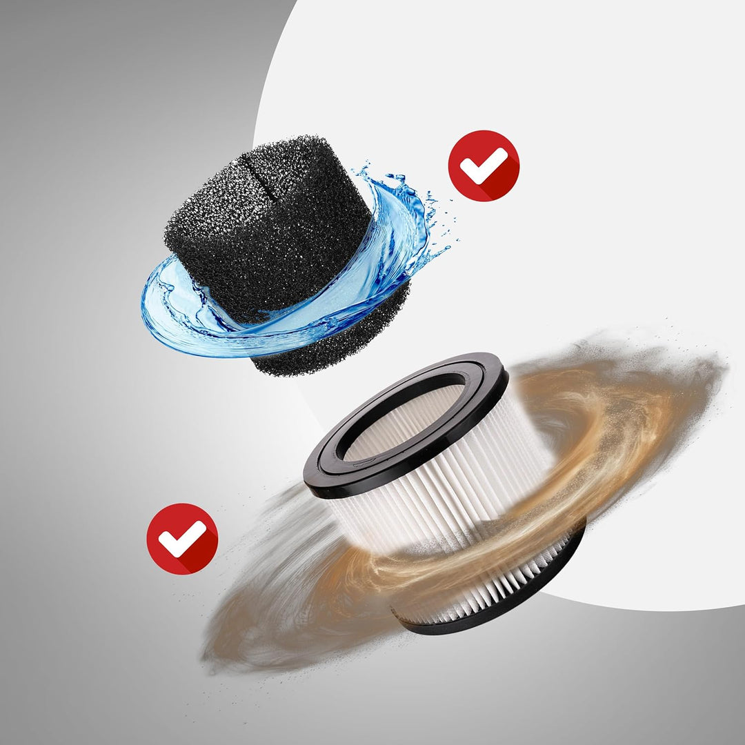 LEHMANN Waschsauger mit 20L-Behälter - 1600W - Polsterreiniger Gerät mit HEPA-Filter - 4,3L Reinigun