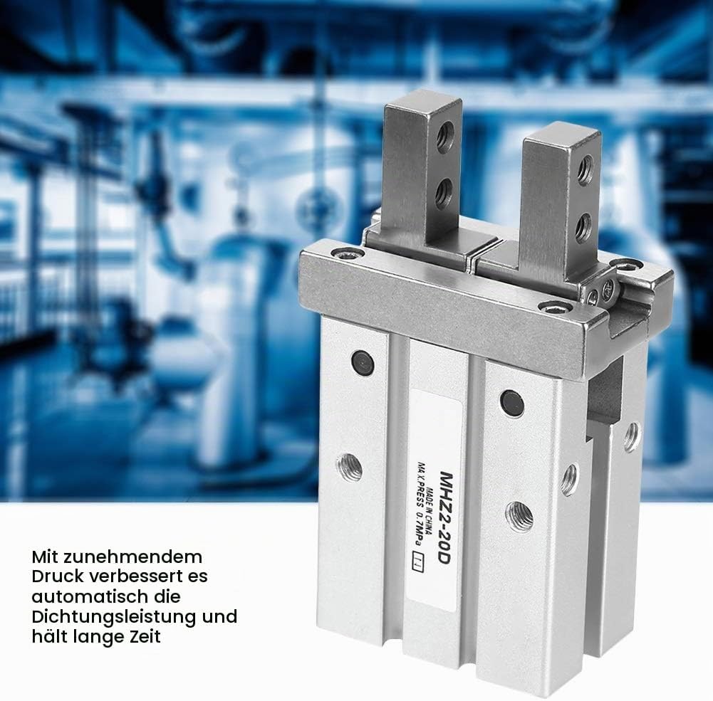 Jadeshay Parallel Greifer, MHZ2-20D 20mm Pneumatikzylinder Luftgreifer-Pneumatikzylinder Paralleler