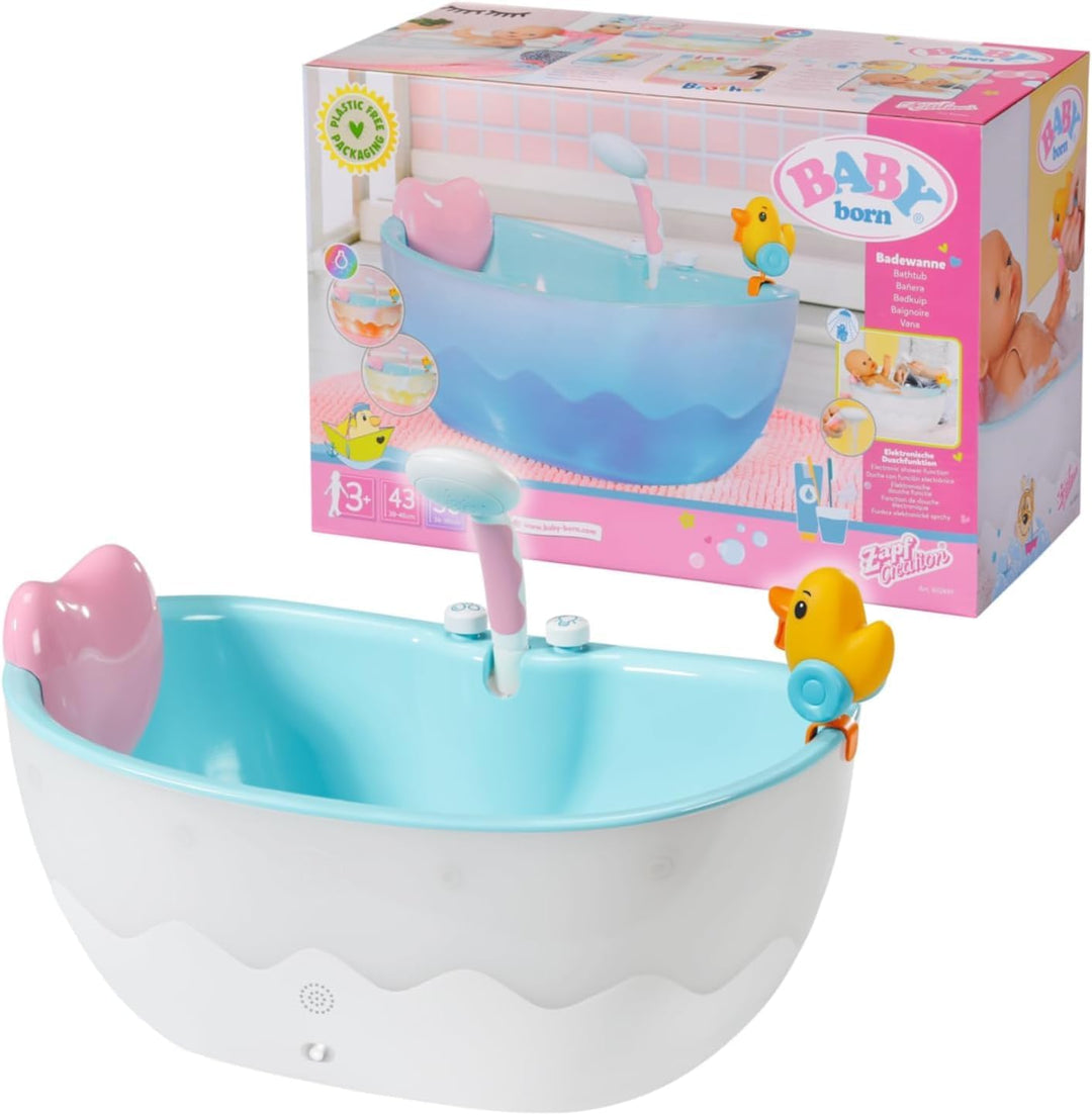 Zapf Creation 832691 BABY born Bath Badewanne - Puppenbadewanne mit Farbwechsel- und Soundfunktion,