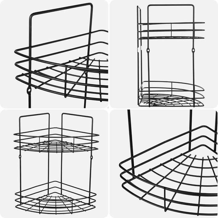 KADAX Duschablage Ecke, Badezimmer Organizer, Eckregal, Badregal, Duschregal, Duschgel und Shampoo H
