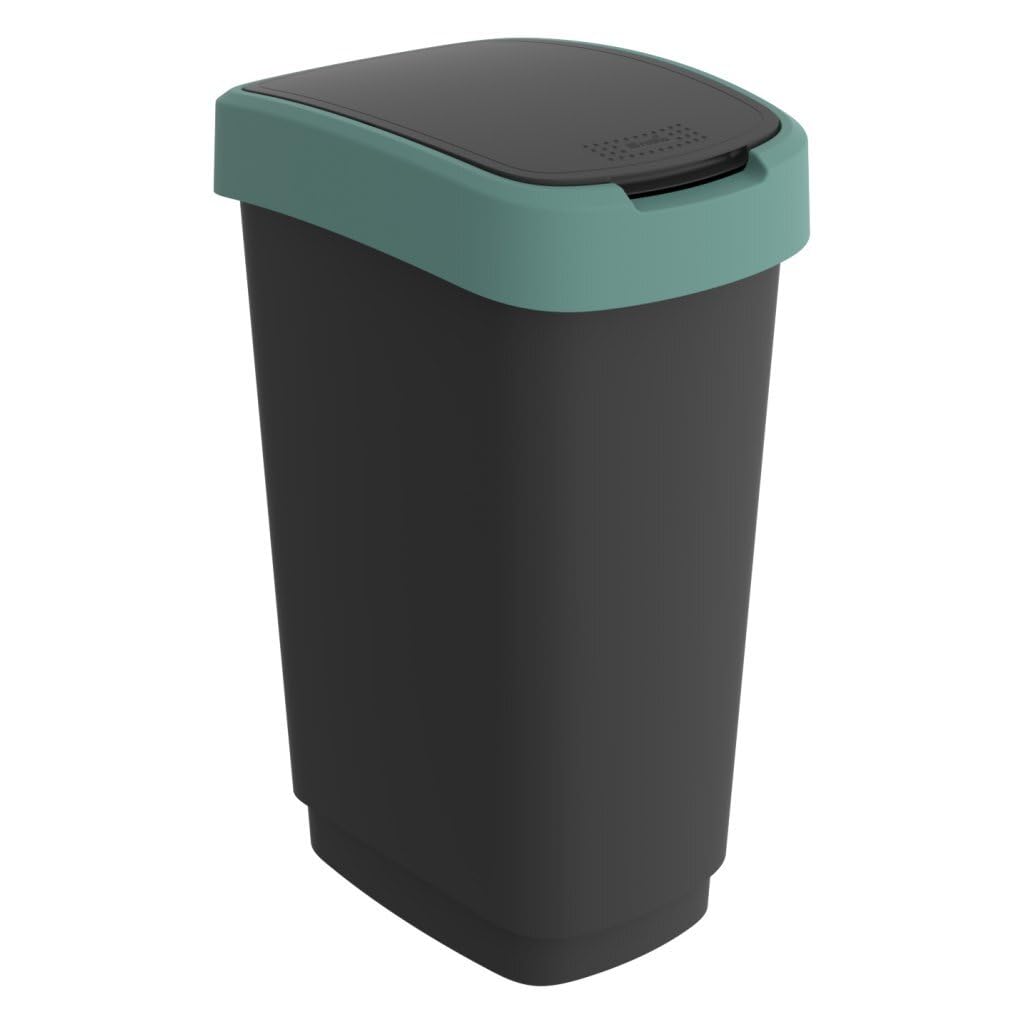 Rotho Twist (50l, Schwarz/Dunkelgrün), Schwarz/Dunkelgrün