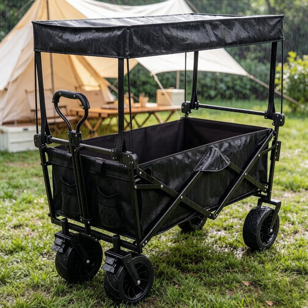 Markise für Bollerwagen Faltbare,Regenschutzhülle Bollerwagen,Markise Shade Cover für Kinder Falten