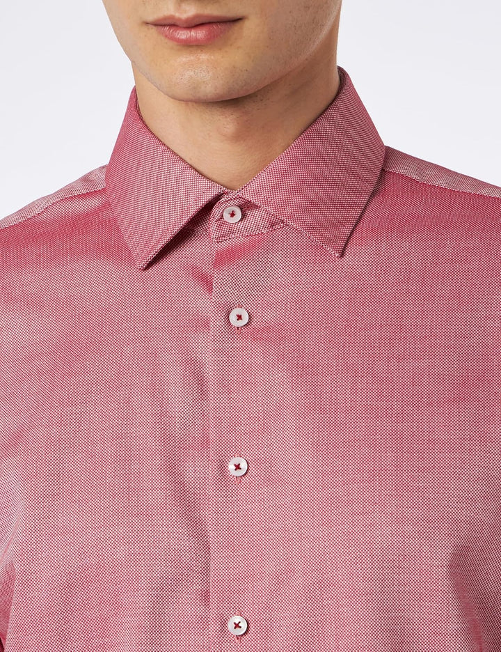 Seidensticker Herren Hemd 37 Rot, 37 Rot