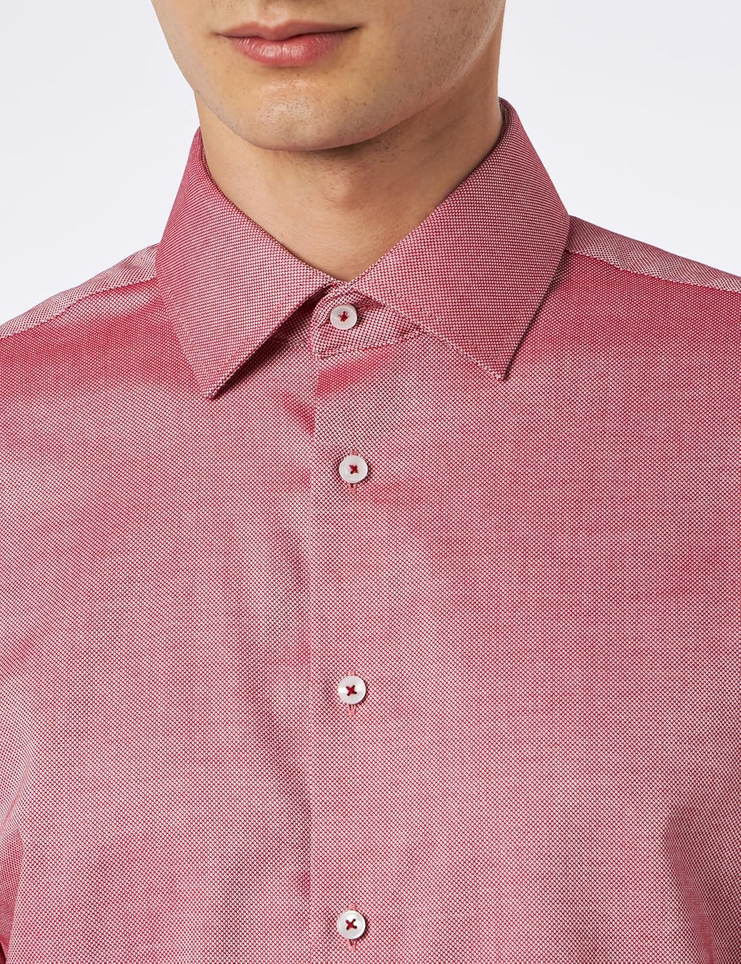 Seidensticker Herren Hemd 40 Rot, 40 Rot